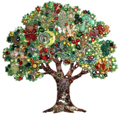 Fall Tree Jewelry Wall Art